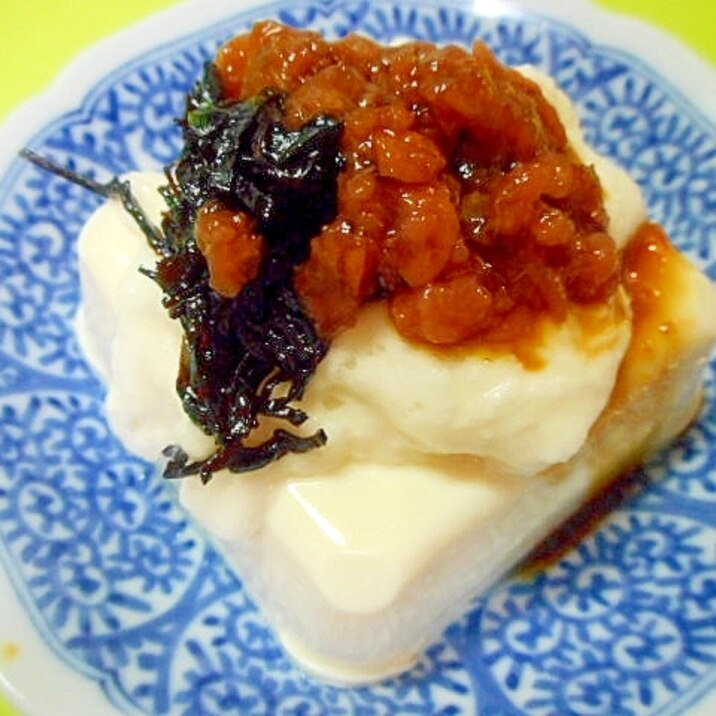 しそ昆布と梅とろろの冷奴 レシピ 作り方 By Mint74 楽天レシピ